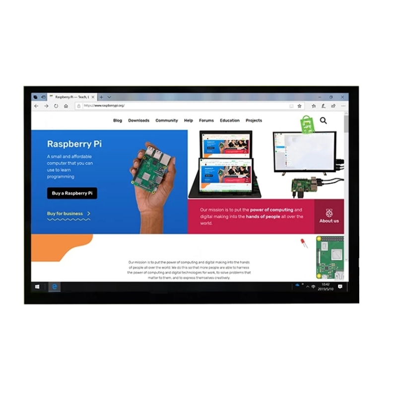 Raspberry Pi 10.1 Inch Capacitive Touch Screen Ips - Nuovo Monitor LCD IPS 10.1x1280 da