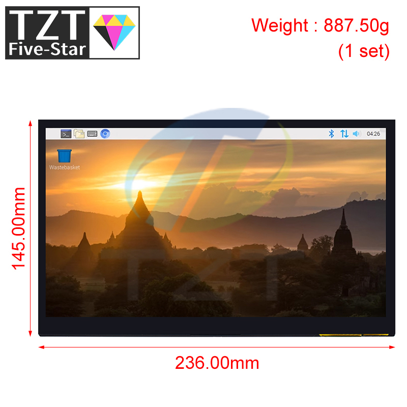 TZT Modulo display LCD compati - Raspberry Pi 10.1 Inch Capacitive Touch Screen Ips recensione e prezzo