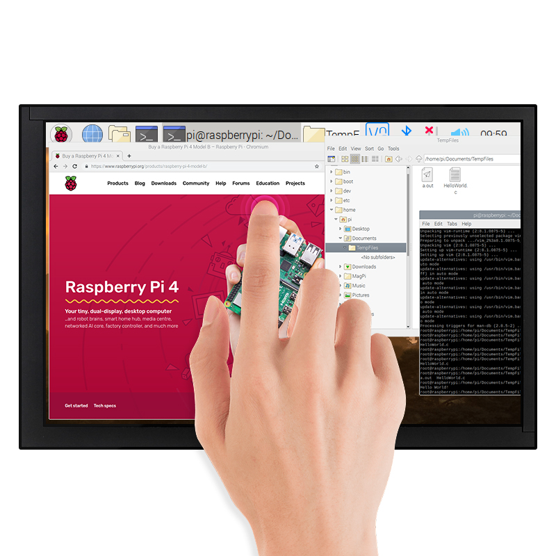 Schermo Touch Screen IPS Capac - Raspberry Pi 10.1 Inch Capacitive Touch Screen Ips recensione e prezzo