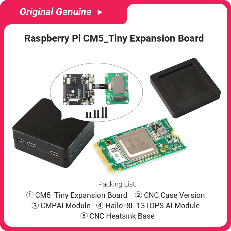 Kit Completo CM5 Tiny con Modu - Raspberry Pi Ai Kit Hailo-8L recensione e prezzo